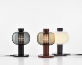 Bonbori Small PC1164 Table Lamp, triplex opal / copper metallic
