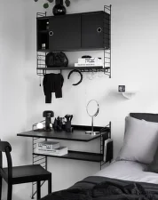 String Workspace H Shelving Set, oak/black