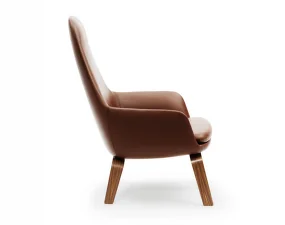 Era Lounge Chair High Walnut, Ultra Leather