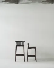 Pind Barstool 75 cm, brown stained ash