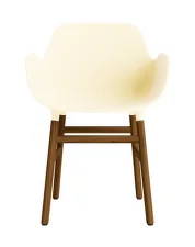 Form Armchair Walnut, cream
