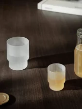 Ripple Small Glasses, set of 4, frosted