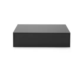 Mass Coffee Table High w. Drawer, black oak