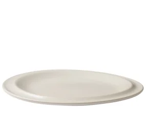 Edge Plate Ø21 cm, set of 2, ecru stoneware