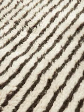 Kami Knotted Rug 80x120, off-white/coffee