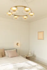 Blossi 6 Pendant, nordic gold