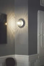 Liila 1 Wall/Ceiling Light Medium, light silver/optic clear