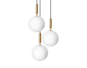 Miira 3 Pendant Large, brass/opal