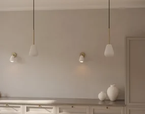 Anoli Spot Pendant, nordic gold/white
