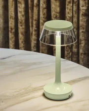 Bon Jour Unplugged Table Lamp, fresh mint