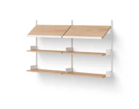 Office Shelf, oak/white