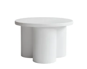 Big Foot Side Table Low, bone white