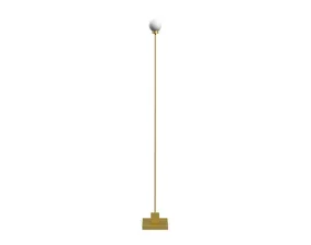 Snowball Portable Floor Lamp, brass