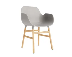 Form Armchair Oak, warm grey