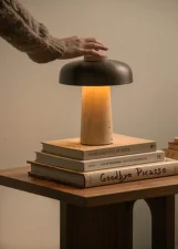 Reverse Portable Table Lamp, sand/bronzed