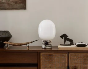JWDA Table Lamp, Calacatta Viola