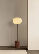 JWDA Floor Lamp, red travertine
