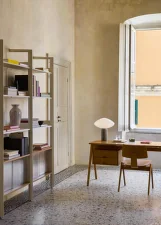 Rombe IF6 Add-on Bay Cabinet, alabaster/lacquered oak