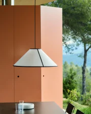 Ava Cone Pendant 500, white