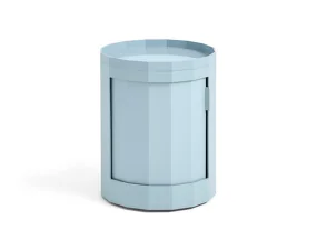 Facet Cabinet Low, misty blue