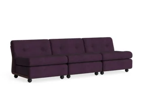 Amanta 3-Seater Sofa, Turf burgungy