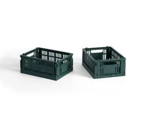 Colour Crate Mini, set of 2, dark green