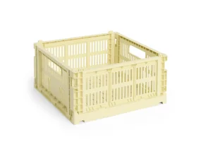 Colour Crate Medium Square, light yellow