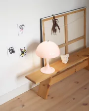 Panthella 250 Portable Lamp, opal pale rose