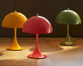 Panthella 250 Portable Lamp, opaque coral