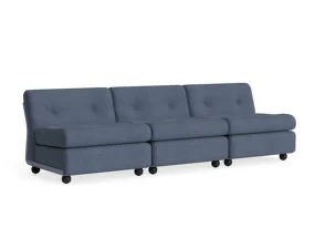 Amanta 3-Seater Sofa, Turf blue grey