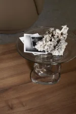 Damo Glass Centrepiece Ø30, clear