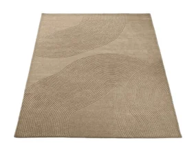 Zen Rug Square 250x250, dark beige