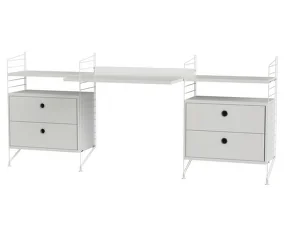 String Workspace C Shelving Set, white