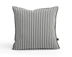 Terrazza Cushion, grey bold stripe