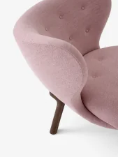 Little Petra VB1 Lounge Chair, walnut/Ecriture 0640