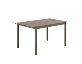 Linear Steel Table 140 cm, taupe