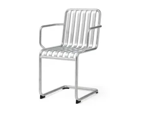 Palissade Cantilever Armchair, galvanised