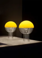 Wire 30 Table Lamp, chrome/yellow