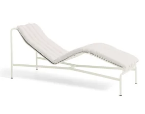 Palissade Chaise Longue Soft Quilted Cushion, cream white