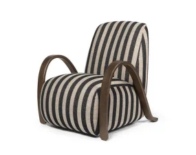 Buur Lounge Chair Louisiana, sand/black