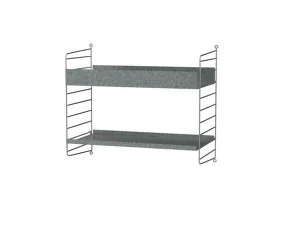 String Outdoor D Shelving System, galvanized