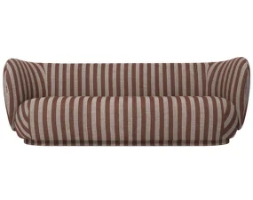 Rico Sofa 3, Louisiana sand / chocolate