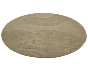 Zen Rug Round Ø300 cm, dark beige