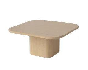 Eida Coffee Table 70x70 H32, white pigmented oiled oak