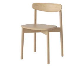 Merge Dining Chair, white pigmented oiled oak