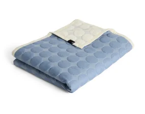 Mega Dot Organic Plaid 235x245, dusty blue