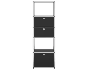 USM Haller Shelving Unit M52, graphite black