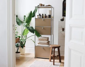 USM Haller Shelving Unit M52, pure white