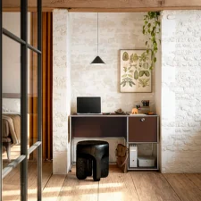 USM Haller Home Office Desk B21, brown