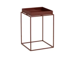 Tray Table 30x30 High, chocolate high gloss